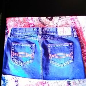 Abercrombie and fitch mini jean skirt